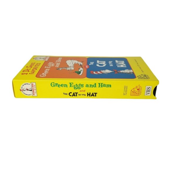 1 VHS 2 Dr. Seuss Favorites GREEN EGGS AND HAM, & THE CAT IN THE HAT Cartoons - Picture 4 of 4